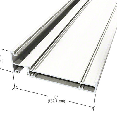 CRL-U.S. Aluminum Intermediate Horizontal, White KYNAR® Paint- 24'-2"