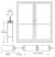 CRL-U.S. Aluminum White KYNAR® Paint Custom Pair Series 400 Medium Stile Offset Pivot Entrance Doors for Surface Mount Door Closers