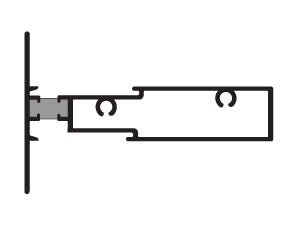 CRL-U.S. Aluminum White KYNAR® Paint Tubular Horizontal Mullion - 24-2"