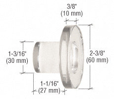 CRL UV Bond Solid Glass Door Knob