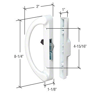 CRL White Surface Mount Handle Set 4-15/16" C-T-C Hole