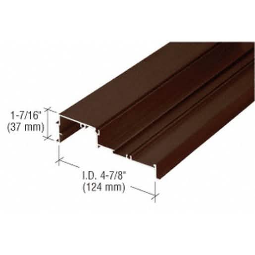 CRL 487 Bronze Anodized OfficeFront™ Glazing Base - Durable, Stylish 24'-2" Frame Solution