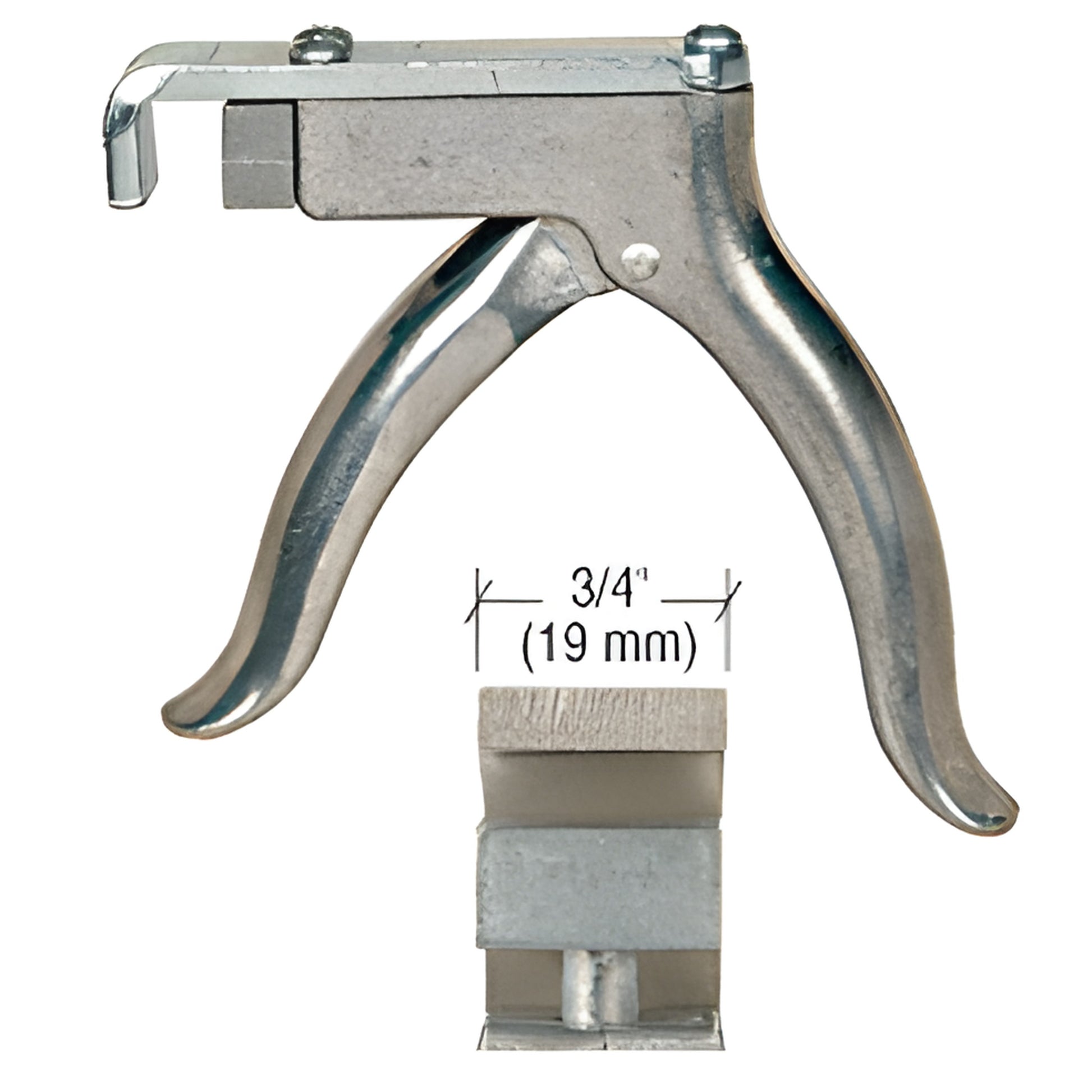 CRL offset glass pliers (SKU 1050), compact all-steel tool with offset jaws for trimming 2-11 mm plate glass.