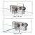 CRL Clear Glass Clamp for Frameless Shower Door Panel
