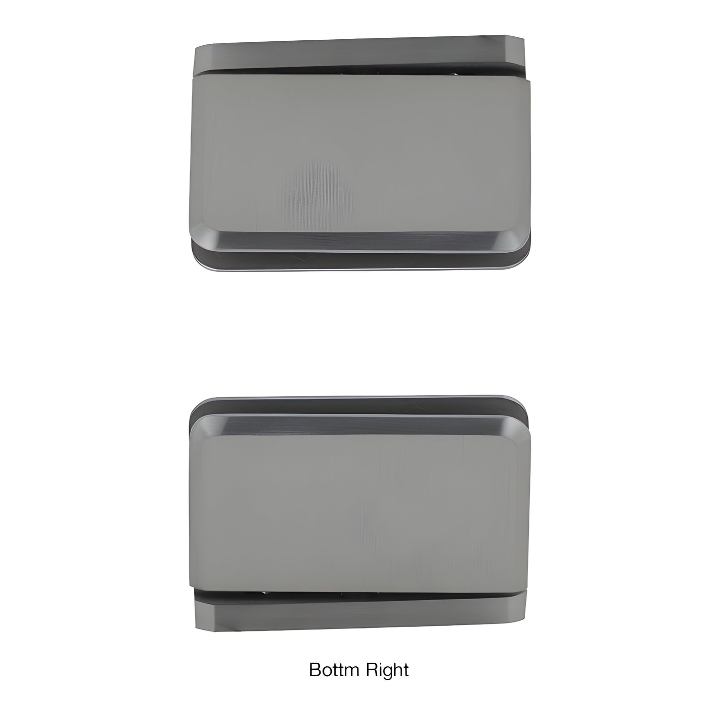 CRL Prima PPH0151BN brushed nickel 5 pre-set solid brass shower door hinge for 8-10mm glass.