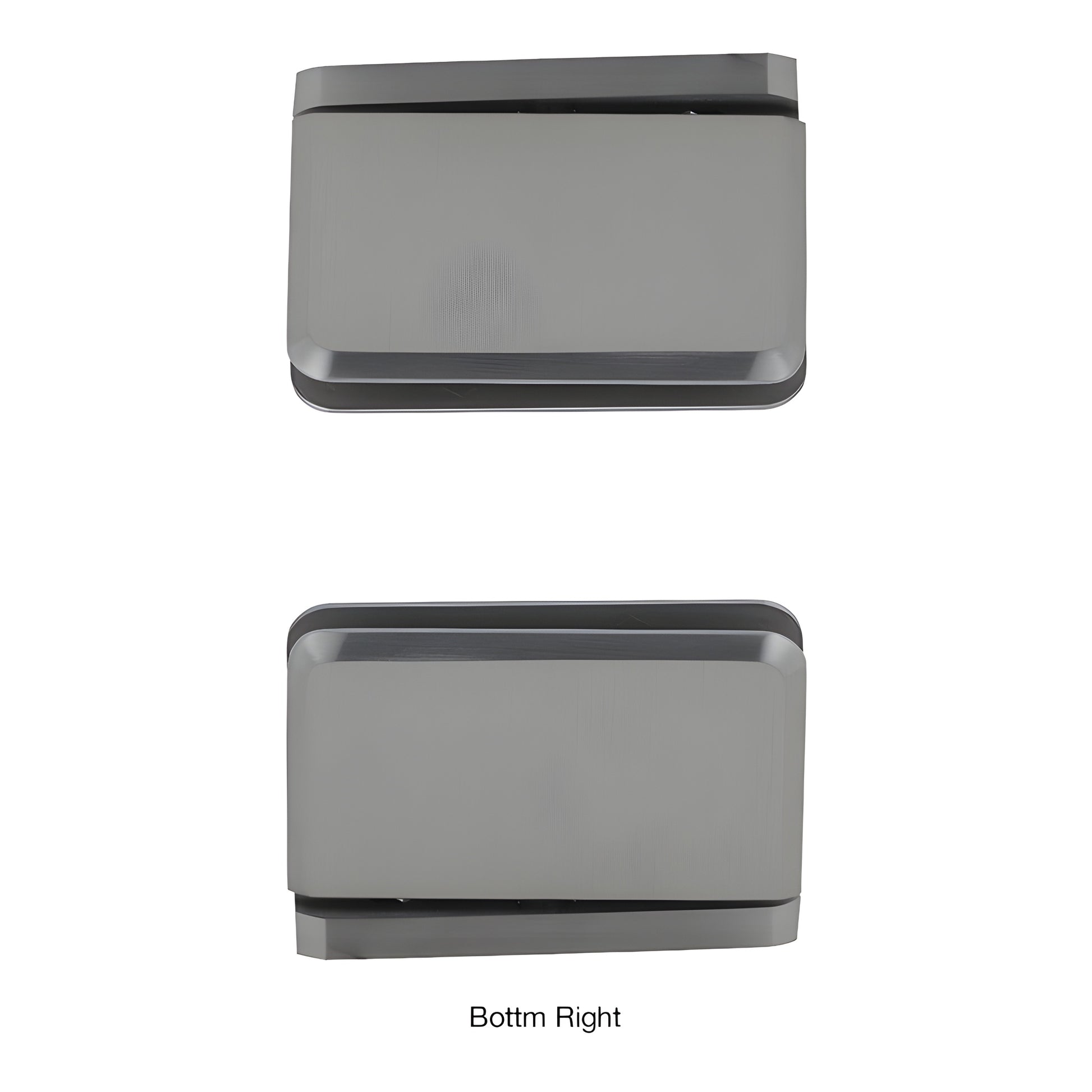 CRL Prima PPH0151BN brushed nickel 5 pre-set solid brass shower door hinge for 8-10mm glass.