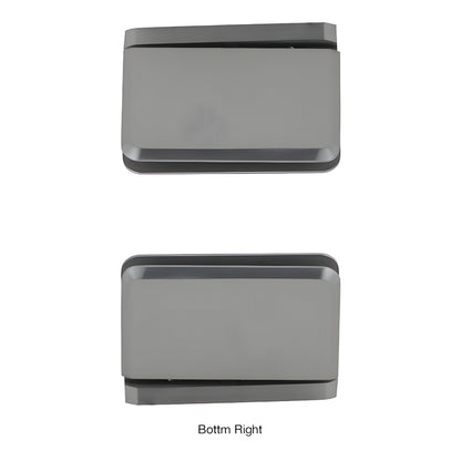 CRL Prima PPH0151BN brushed nickel 5 pre-set solid brass shower door hinge for 8-10mm glass.