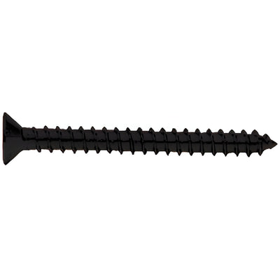 CRL #10 x 2" Matte Black Flat Head Phillips Sheet Metal Screws