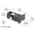 CRL 1/2" Flat Steel Sliding Window Roller 23/32" Housing for Sun-Air