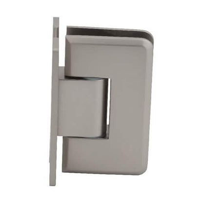Satin Nickel Cologne 337 Series Adjustable Wall Mount 'H' Back Plate Hinge - CRL
