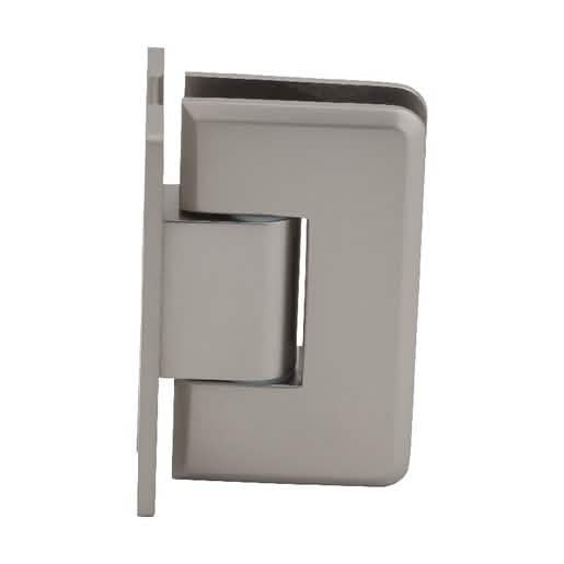 Satin Nickel Cologne 337 Series Adjustable Wall Mount 'H' Back Plate Hinge - CRL