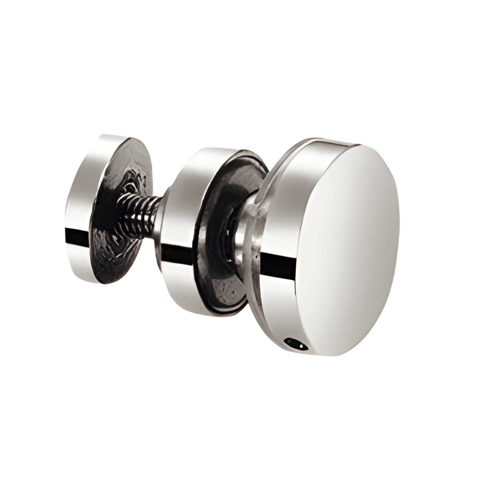Polished stainless steel Tofino sliding shower door replacement fitting and roller kit, SKU BR1FP2PS.