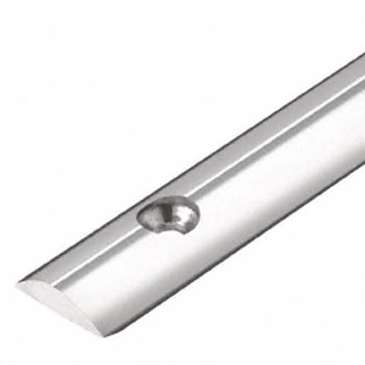 CRL Polished Stainless GSDH Series Bottom Track for sleek glass door installations.