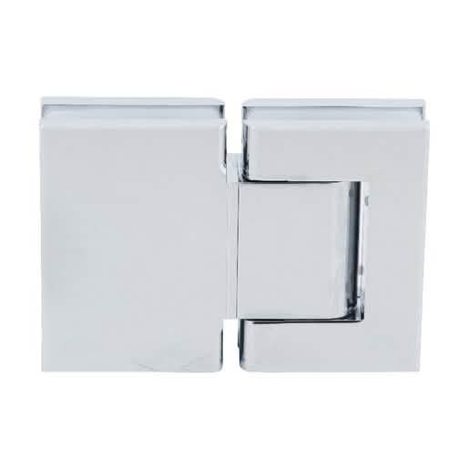 CRL Brite Chrome Vernon 180º Glass-to-Glass Hinge - Sleek, Durable, and Stylish Design