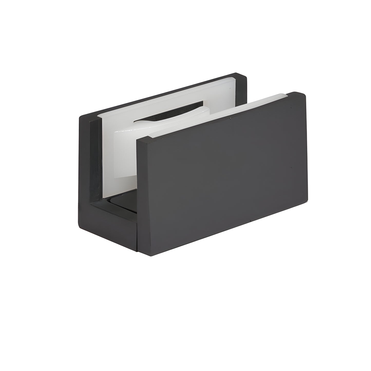 Matte black CRL2940MBL bottom guide with white adjustable nylon insert for 5/16-1/2 (8-12mm) sliding glass doors.