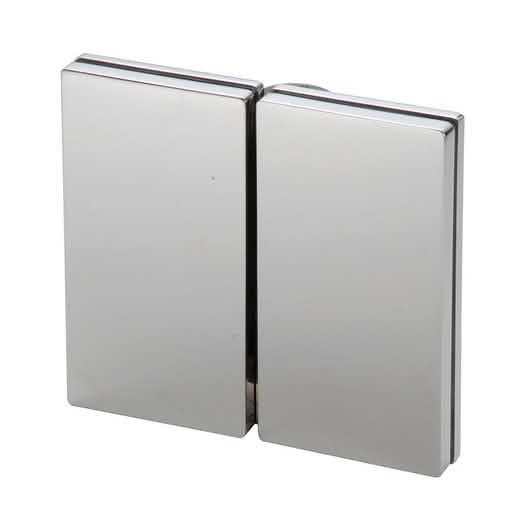 CRL 316 Polished Stainless 180° Glass-to-Glass Hinge for seamless shower door installation