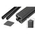 CRL 60" Matte Black Heavy-Duty Windscreen Support Post Kit
