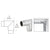 CRL Polished Stainless Steel 90° Mitered Corner for 2 in Tubing