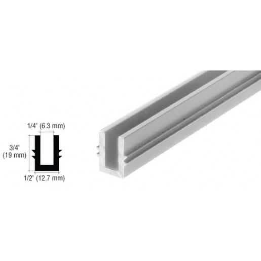 "CRL Satin Anodized Bottom Guide Channel for OT Series Sliders & Bi-Fold Doors, 120" Lengt