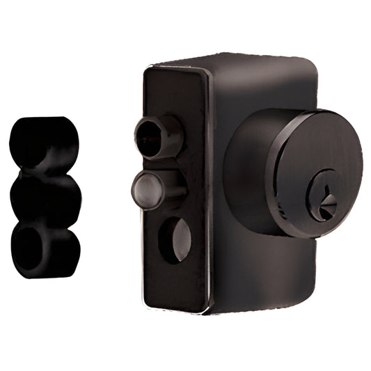 Oil rubbed bronze keyed access device (left-hand) for CRL panic/egress handles - SKU KAD2L0RB