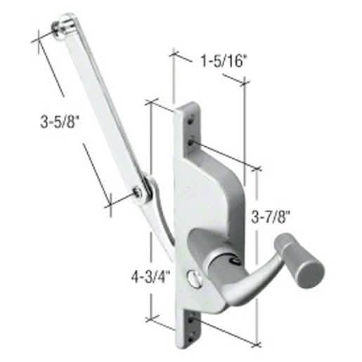 CRL Jalousie Window Operator 3-5/8" Link for smooth window operation and durability.