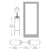 CRL-U.S. Aluminum Clear Anodized 400 Center-Hung Medium Stile Door