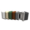 Polaris 200 soft-close gate hinge, black covers with 2205 duplex stainless steel pivot (SKU P0L180200SS)