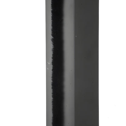 Black storefront door pile weatherstrip on clear polypropylene backing (SKU W125B)