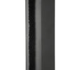 Black storefront door pile weatherstrip on clear polypropylene backing, energy-saving seal (SKU W188C)