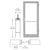 CRL-U.S. Aluminum Series 400 36x84 Clear Anodized Entrance Door