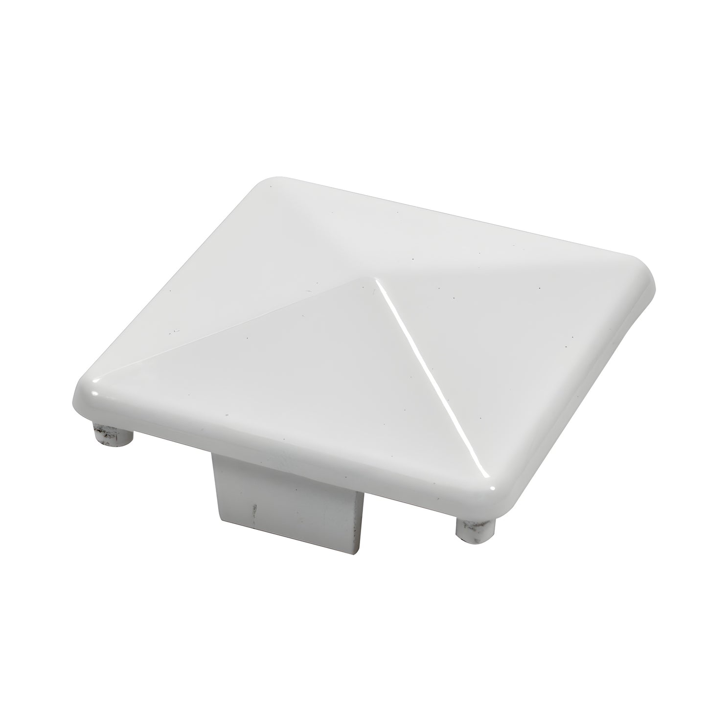 PC1HW Sky White aluminum A380 pyramid post cap for CRL 1100 glass railing posts