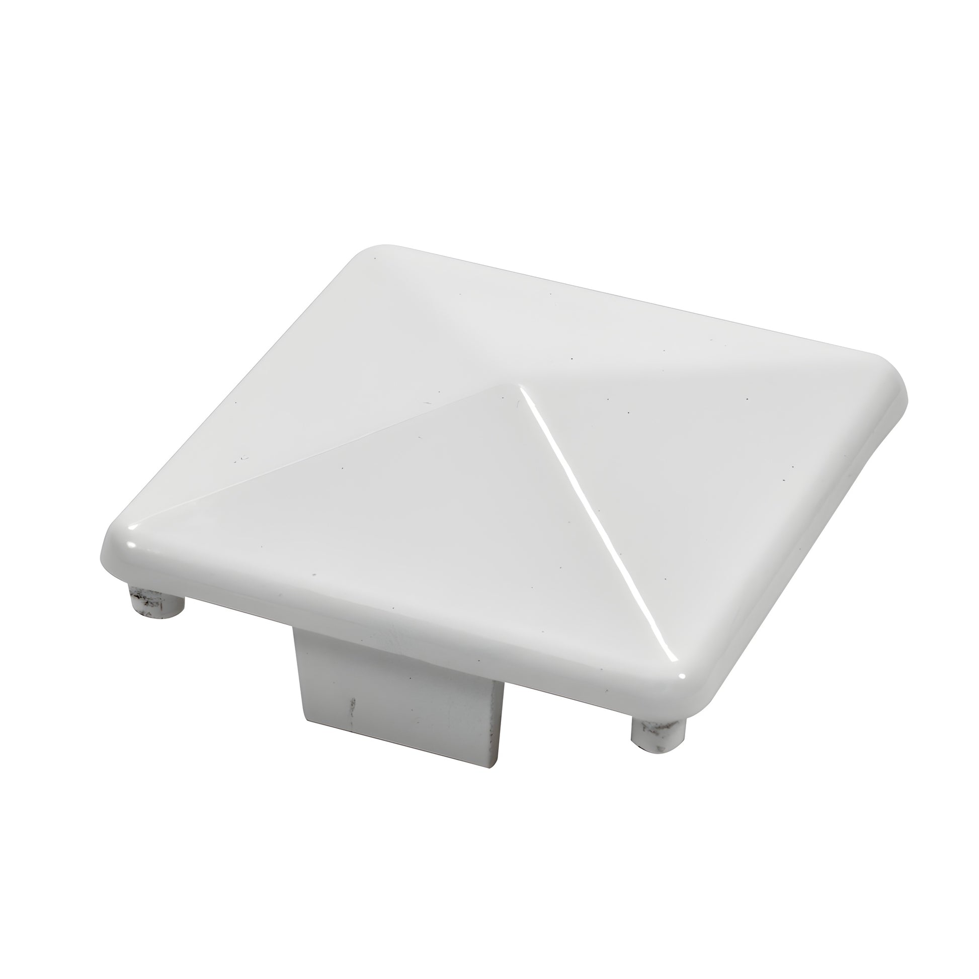 PC1HW Sky White aluminum A380 pyramid post cap for CRL 1100 glass railing posts