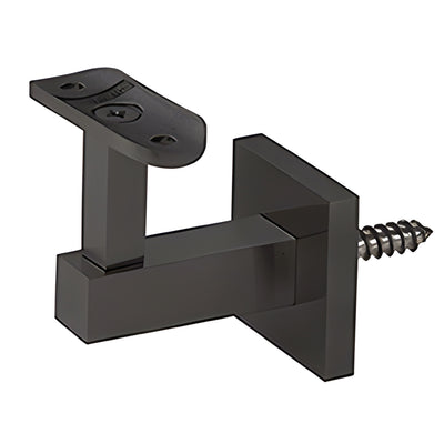 CRL Shore Series Matte Black Wall-Mount Handrail Bracket