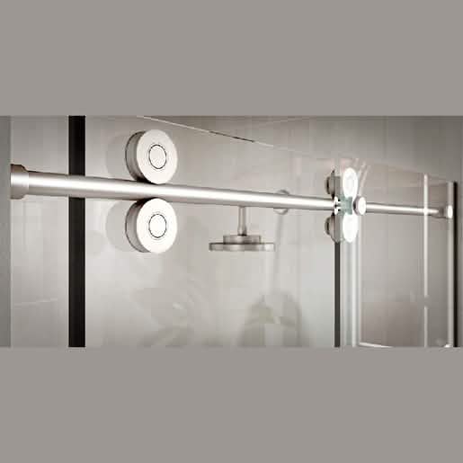 CRL Polished Stainless Steel 180º Crescent Series Sliding System - Modern & Sleek Design