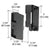CRL Black Sliding Screen Door Latch and Pull for Academy Doors