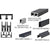 CRL Flat Black Deluxe Sliding Door Track D609/D603 - Ball Bearings