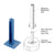 CRL 135° Welded Steel Surface-Mount Stanchion for Rectangular Post