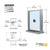 CRL 36 in Satin Anodized Bullet-Resistant Window w/Speak-Thru & Tray