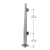CRL Klarity 60 in Brushed Stainless Steel Glass Shower Center Post