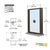 CRL Bronze Bullet-Resistant 30x36 Window w/ Speak-Thru & Tray