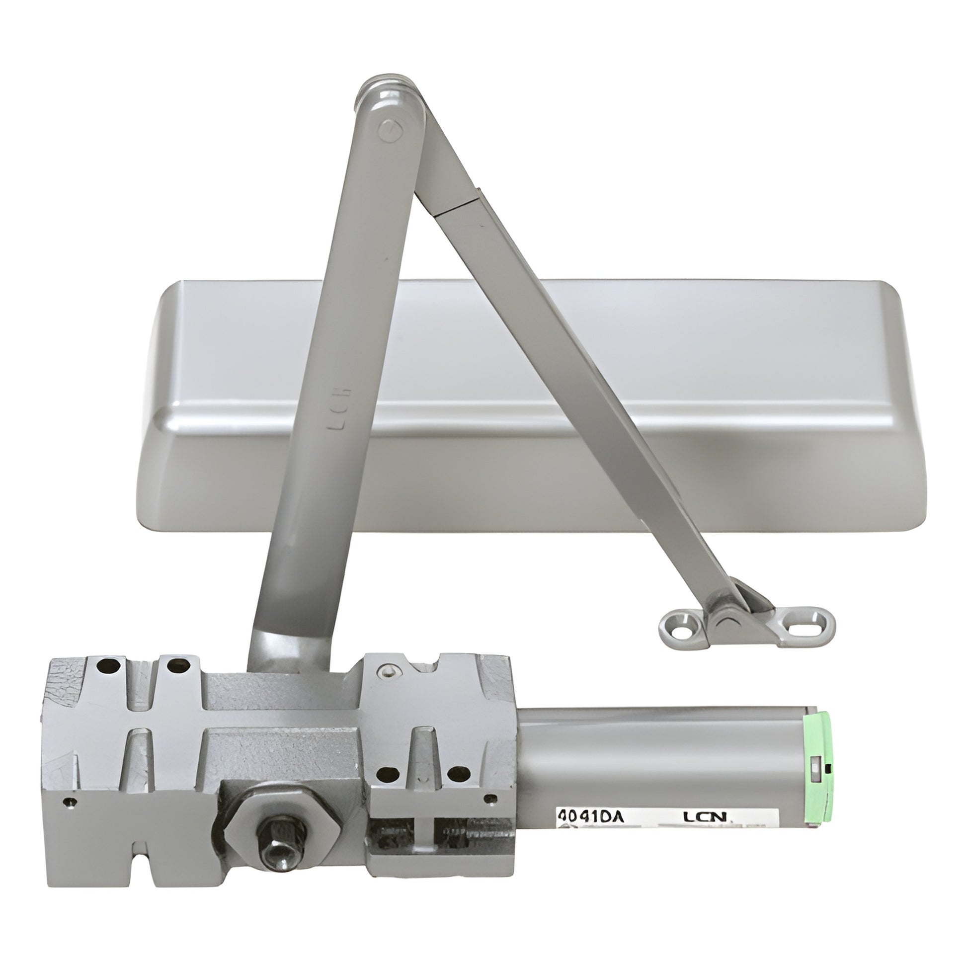 LCN 4040 Series surface-mounted door closer, aluminum finish with parallel arm (SKU 4041DAL)