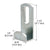 CRL Anochrome Slotted Mirror Mounting Clip for 5/16" Channel