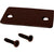 CRL Shallow U-Channel End Cap Black Bronze Anodized with Screws