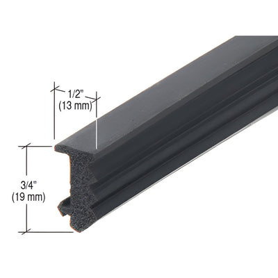 CRL-U.S. Aluminum Black EPDM Sponge Window Glazing Gasket 250 ft Roll