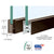 CRL Black Bronze Anodized 1/2" Glass Door Rail Low-Profile 35-3/4"
