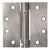 CRL 4-1/2" x 4-1/2" Dull Nickel Heavy-Duty Self-Closing Spring Hinge