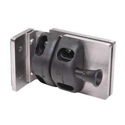 CRL 316 Brushed Stainless Steel Gate Latch - Wall/Square Post Mount, Sleek Modern Design