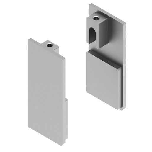 CRL51 Satin Anodized Wall Mount Kit End Cap - Durable, sleek finish for a modern look.