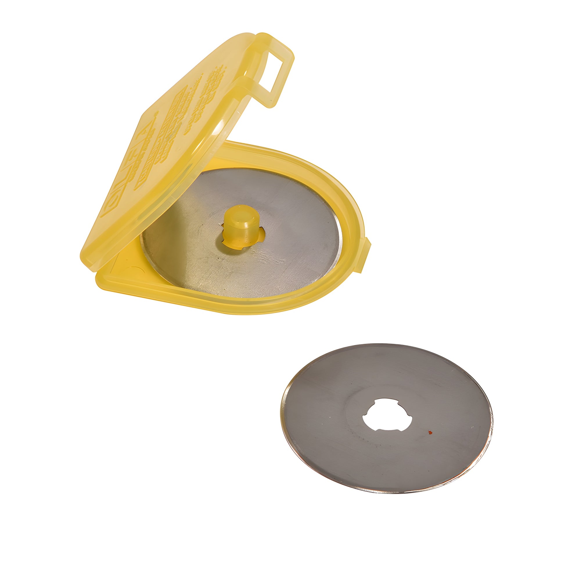 Olfa RT45B 45mm tungsten-steel rotary replacement blade, round disc with center hub