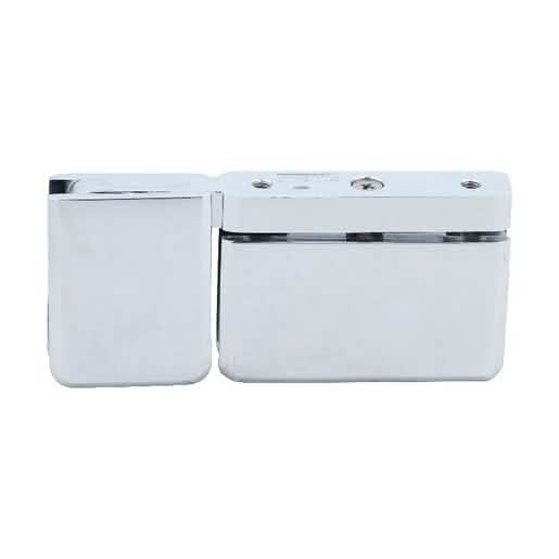 CRL Polished Chrome Pivot Hinge with U-Clamp: Top/Bottom Mount for Glass Doors